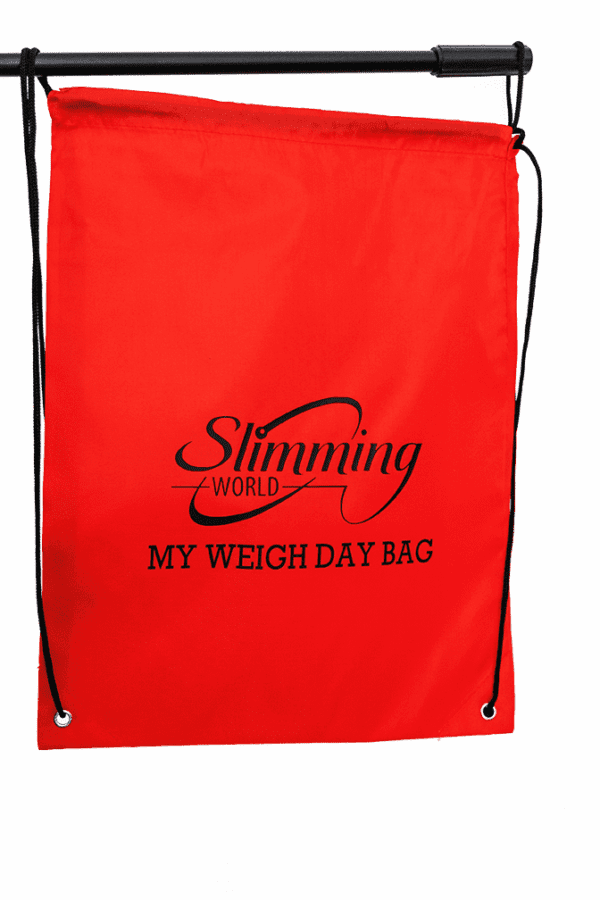 Red weighday bag.