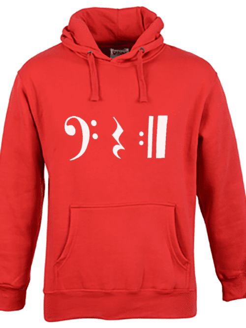 Guitar Hoodie Red