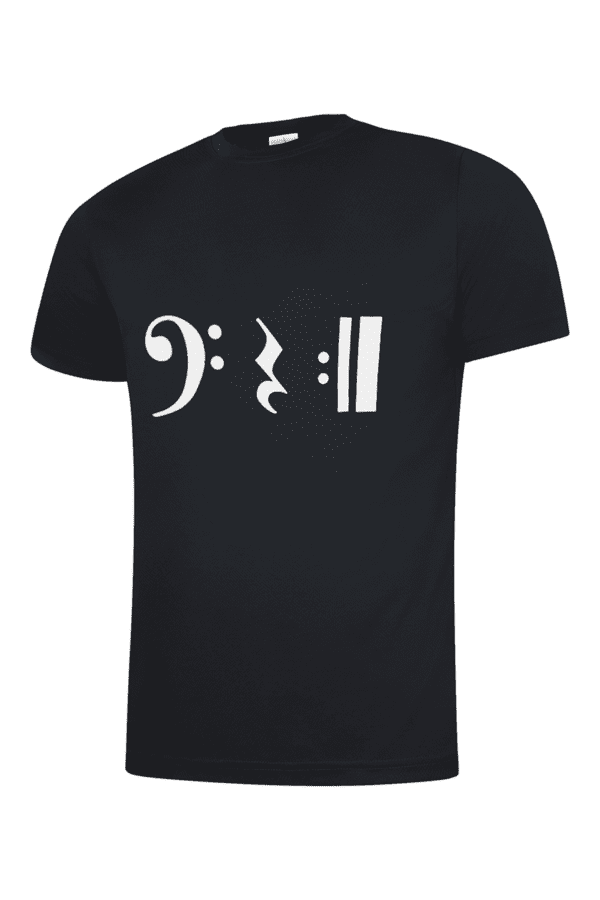 black t shirt notation